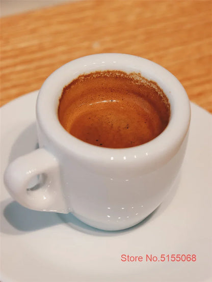 Espresso Cup And Saucer – Professional Espresso Mug Classic Italian Style Set - ZOOMNSTORE