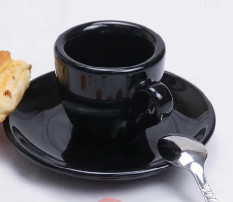 Espresso Cup And Saucer – Professional Espresso Mug Classic Italian Style Set - ZOOMNSTORE