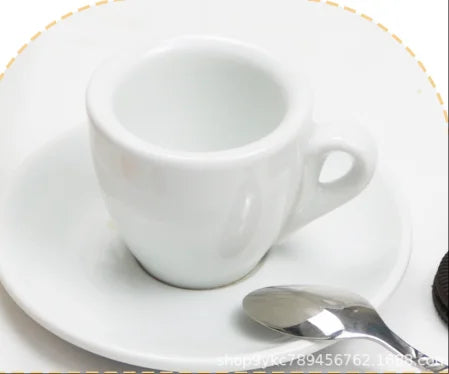 Espresso Cup And Saucer – Professional Espresso Mug Classic Italian Style Set - ZOOMNSTORE