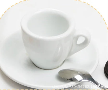 Espresso Cup And Saucer – Professional Espresso Mug Classic Italian Style Set - ZOOMNSTORE