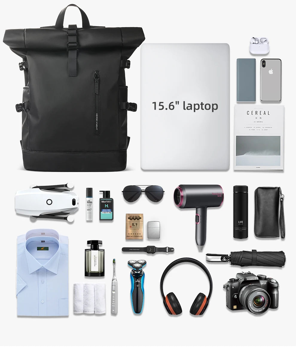 Expandable Waterproof Travel Backpack - Large Capacity 156 Laptop Bag with USB Port - ZOOMNSTORE