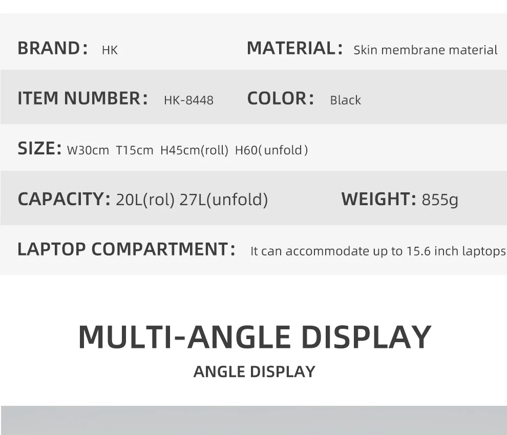 Expandable Waterproof Travel Backpack - Large Capacity 156 Laptop Bag with USB Port - ZOOMNSTORE