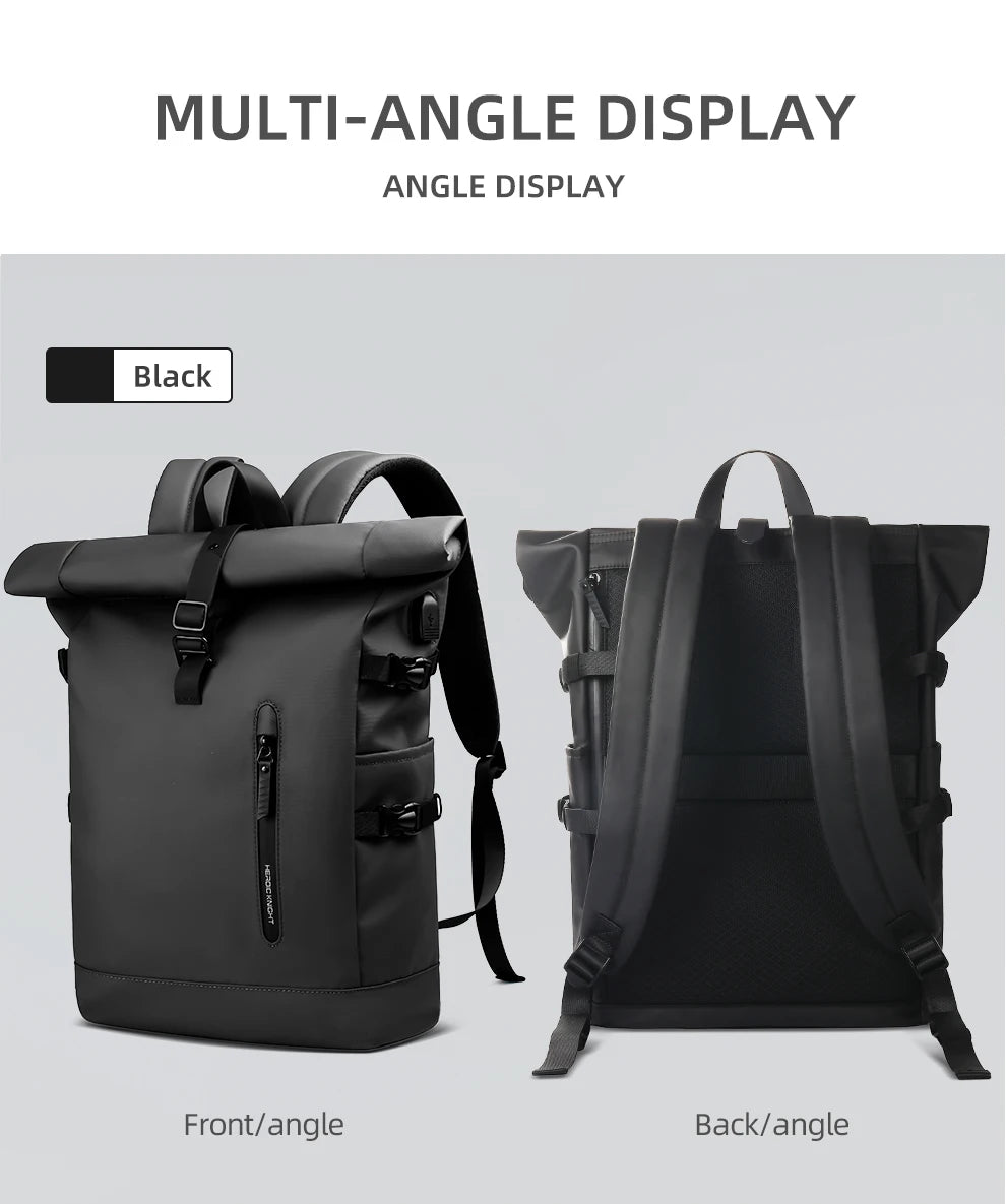 Expandable Waterproof Travel Backpack - Large Capacity 156 Laptop Bag with USB Port - ZOOMNSTORE