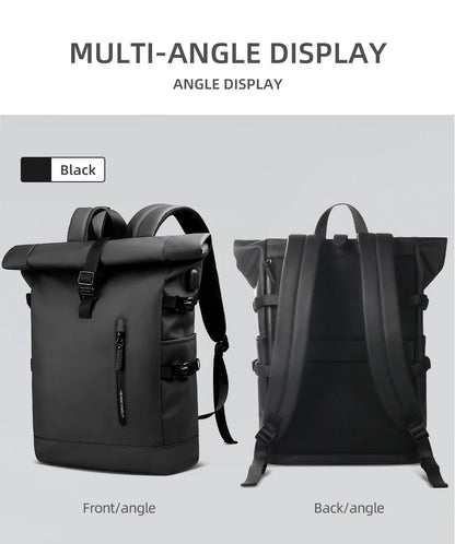 Expandable Waterproof Travel Backpack - Large Capacity 156 Laptop Bag with USB Port - ZOOMNSTORE