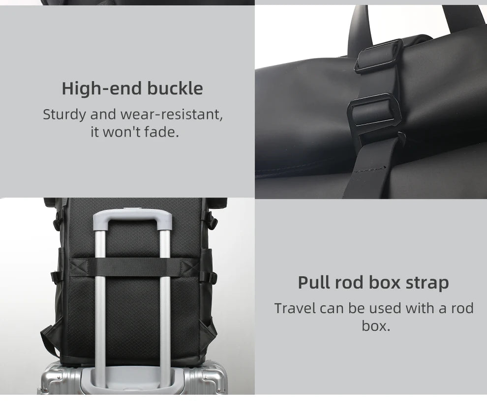 Expandable Waterproof Travel Backpack - Large Capacity 156 Laptop Bag with USB Port - ZOOMNSTORE