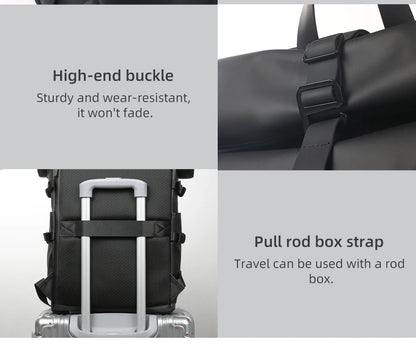 Expandable Waterproof Travel Backpack - Large Capacity 156 Laptop Bag with USB Port - ZOOMNSTORE