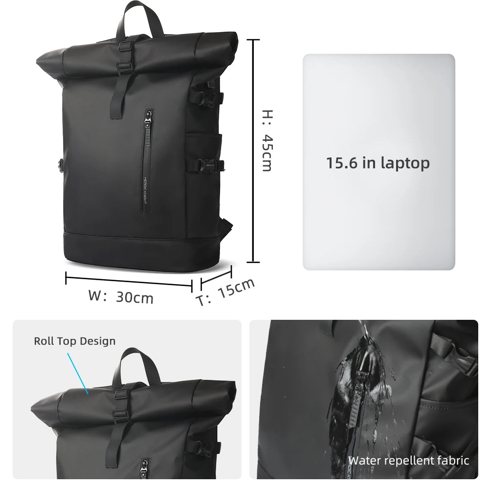 Expandable Waterproof Travel Backpack - Large Capacity 156 Laptop Bag with USB Port - ZOOMNSTORE