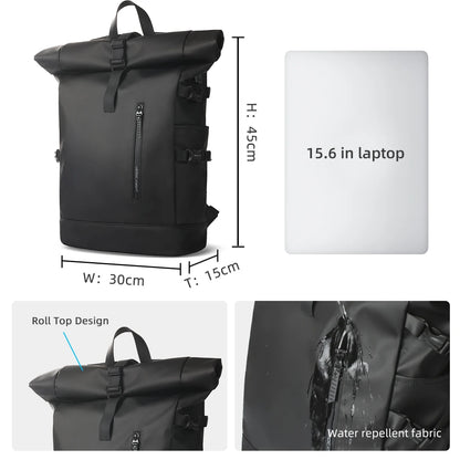 Expandable Waterproof Travel Backpack - Large Capacity 156 Laptop Bag with USB Port - ZOOMNSTORE