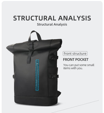Expandable Waterproof Travel Backpack - Large Capacity 156 Laptop Bag with USB Port - ZOOMNSTORE