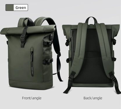 Expandable Waterproof Travel Backpack - Large Capacity 156 Laptop Bag with USB Port - ZOOMNSTORE