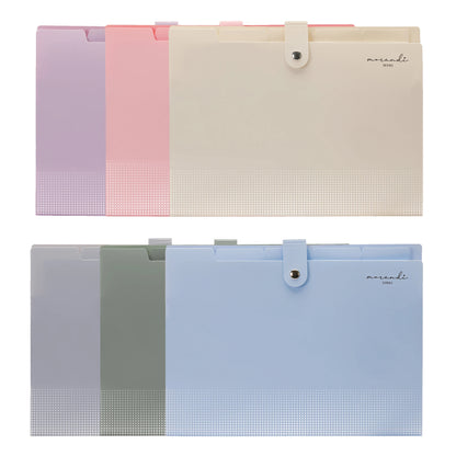 Accordion File Organizer - 5 Pocket Expanding Folder with Labels Letter Size for Home and Office - ZOOMNSTORE