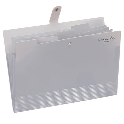 Accordion File Organizer - 5 Pocket Expanding Folder with Labels Letter Size for Home and Office - ZOOMNSTORE