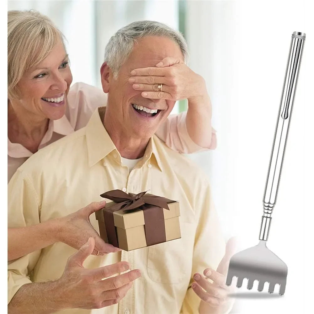 Extendable Back Scratcher – Telescopic Stainless Steel Portable Back Massager - ZOOMNSTORE