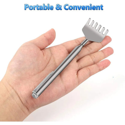 Extendable Back Scratcher – Telescopic Stainless Steel Portable Back Massager - ZOOMNSTORE