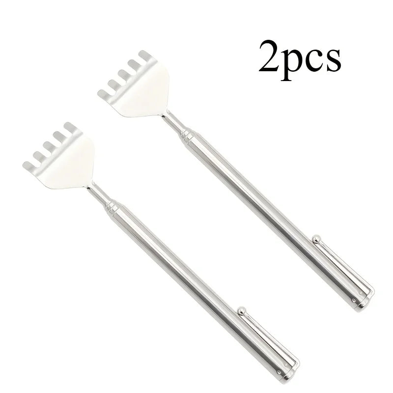Extendable Back Scratcher – Telescopic Stainless Steel Portable Back Massager - ZOOMNSTORE