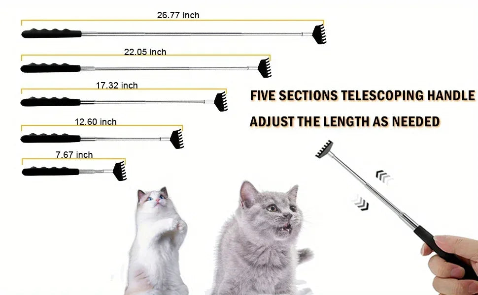 Extendable Back Scratcher – Telescopic Stainless Steel Scratch Claw Tool with Comfortable Grip - ZOOMNSTORE