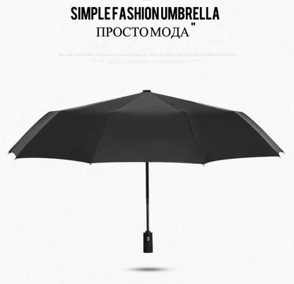 Umbrella Extra Large Ten Bone Large Double Umbrella Triple Large Folding Sunshade Umbrella Men's and Women's Business Umbrella T - ZOOMNSTORE