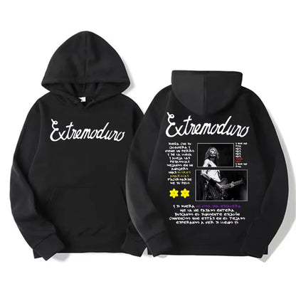 Extremoduro Tour Hoodie - Rock Band Oversized Hoodies | Cozy Fleece Sweatshirt - ZOOMNSTORE