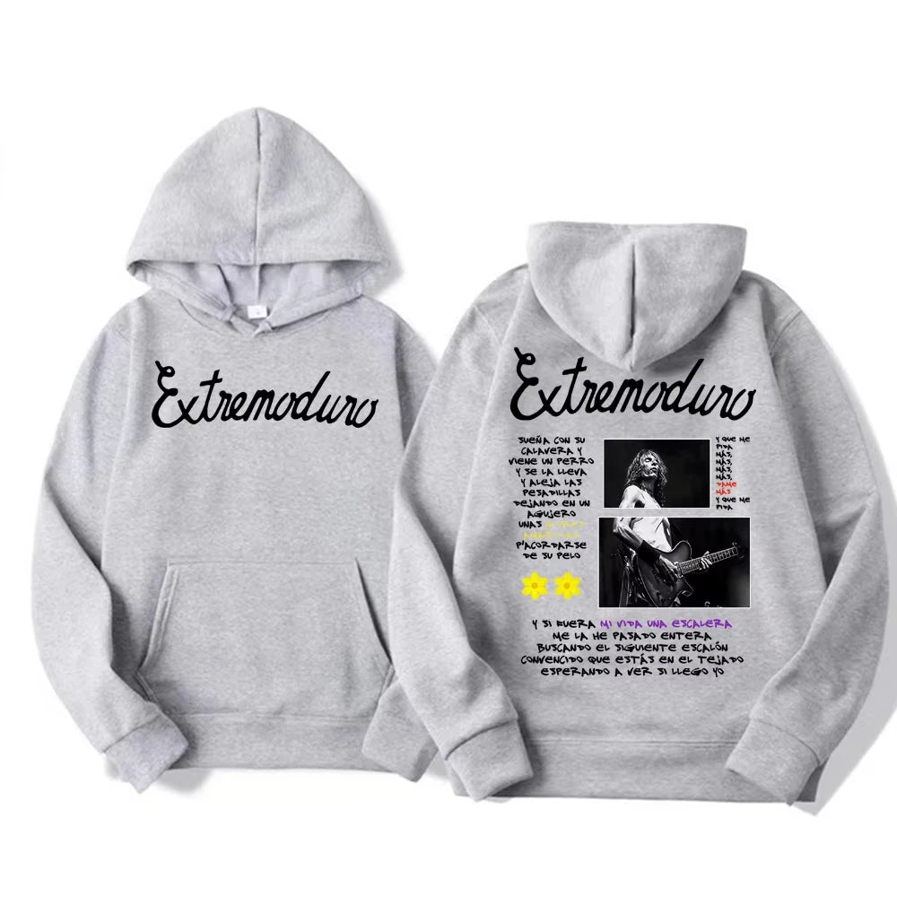 Extremoduro Tour Hoodie - Rock Band Oversized Hoodies | Cozy Fleece Sweatshirt - ZOOMNSTORE