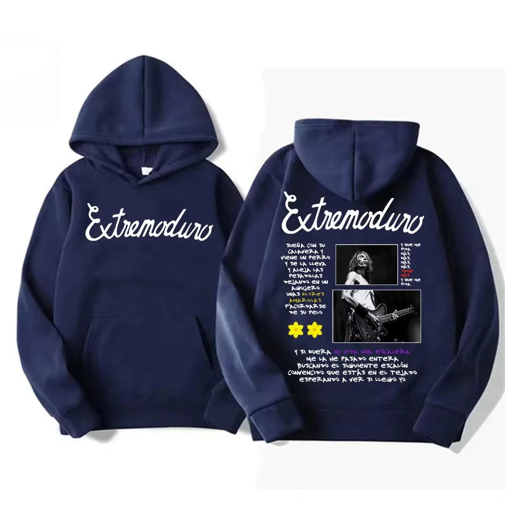 Extremoduro Tour Hoodie - Rock Band Oversized Hoodies | Cozy Fleece Sweatshirt - ZOOMNSTORE