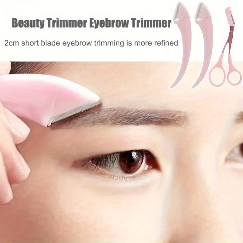 Eyebrow Grooming Kit - 3-Piece Trimmer Set with Scissors and Comb - ZOOMNSTORE