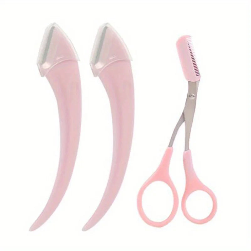 Eyebrow Grooming Kit - 3-Piece Trimmer Set with Scissors and Comb - ZOOMNSTORE