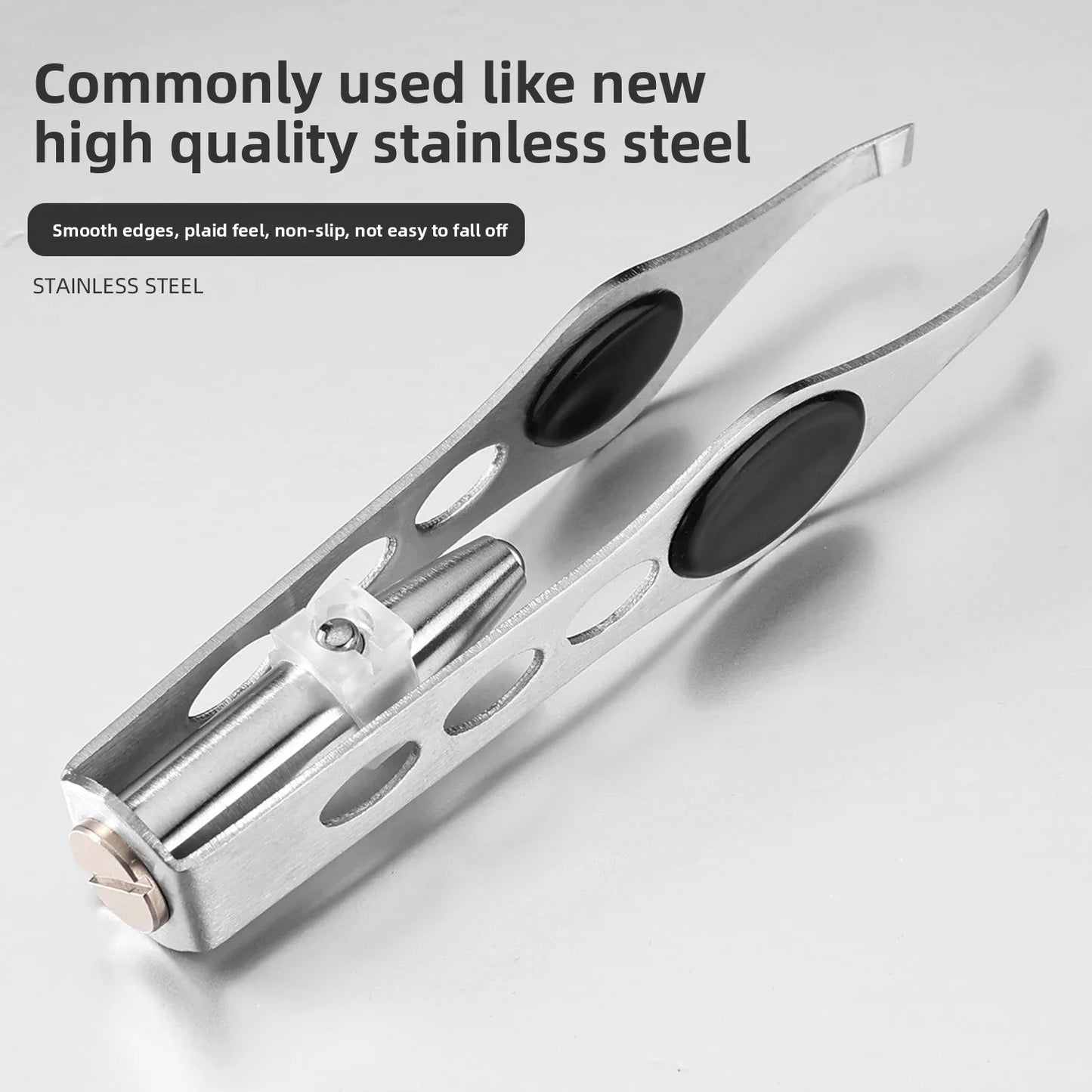 Portable Stainless Steel Eyebrow Hair Remover with LED Light - ZOOMNSTORE