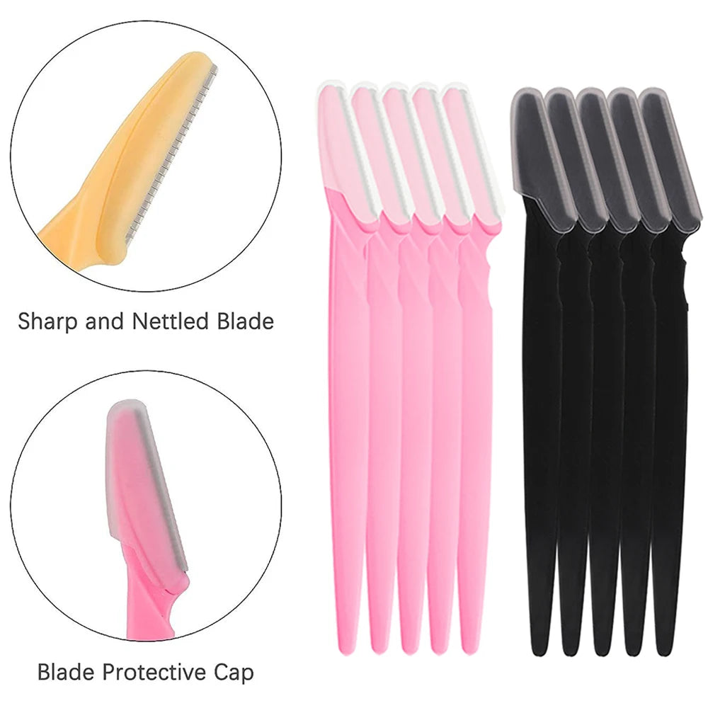 Eyebrow Razor Set - Multipurpose Face Razors for Men  Women Dermaplaning Tool - ZOOMNSTORE