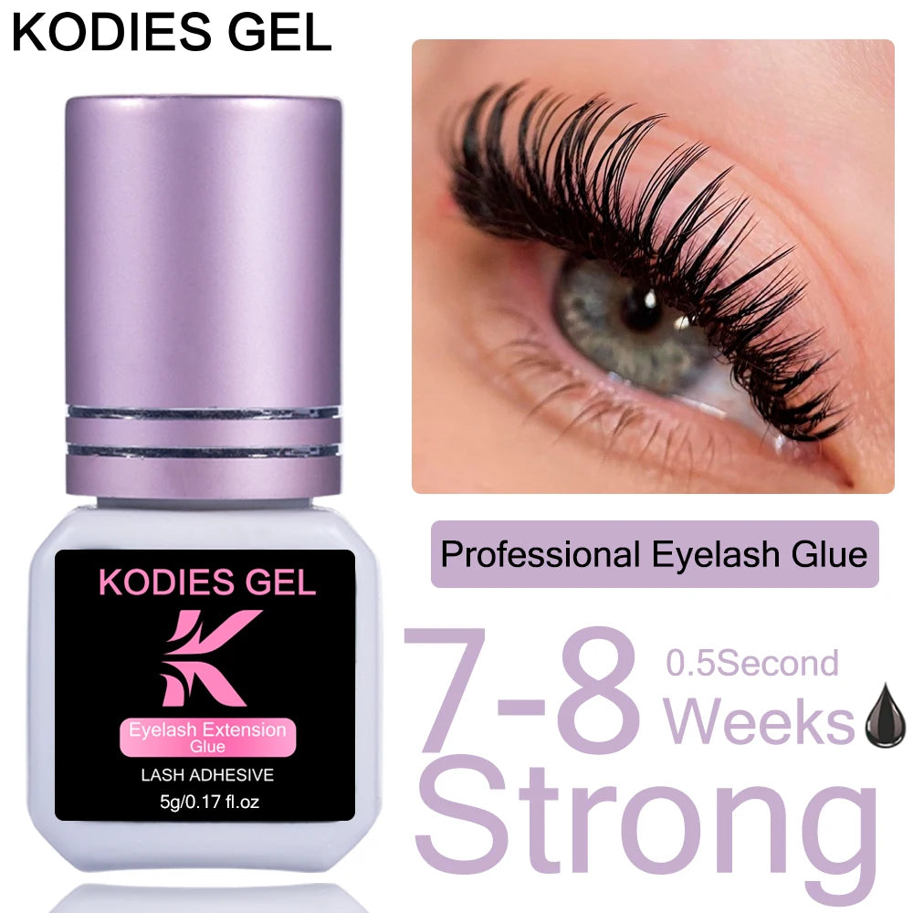 KODIES Extra Strong Eyelash Glue - 5g Waterproof Adhesive Quick Dry 05s - ZOOMNSTORE