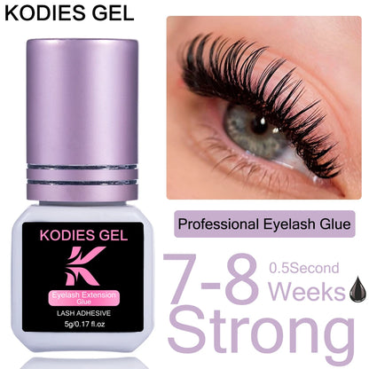 KODIES Extra Strong Eyelash Glue - 5g Waterproof Adhesive Quick Dry 05s - ZOOMNSTORE