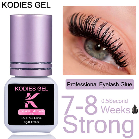 KODIES Extra Strong Eyelash Glue - 5g Waterproof Adhesive Quick Dry 05s - ZOOMNSTORE