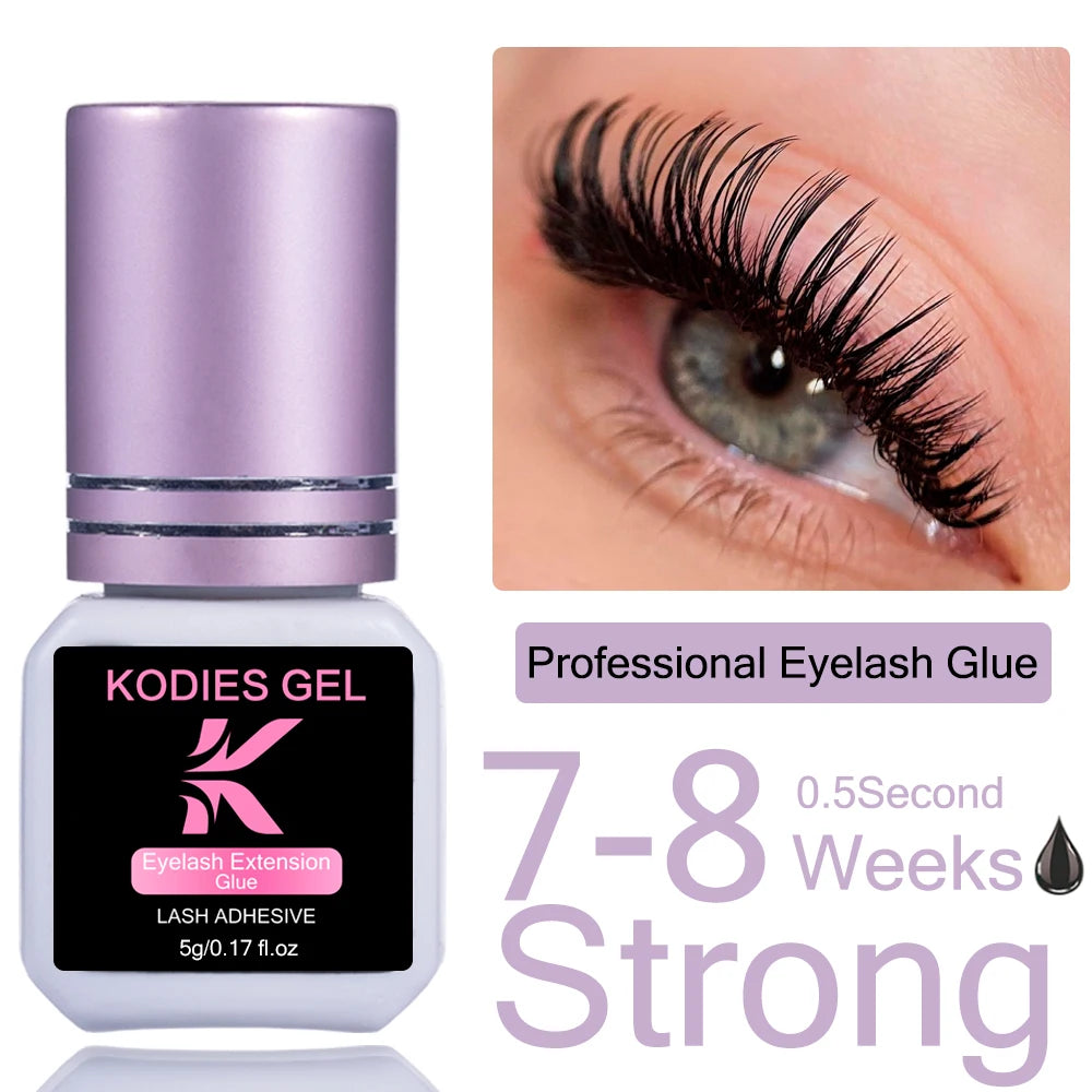 KODIES Extra Strong Eyelash Glue - 5g Waterproof Adhesive Quick Dry 05s - ZOOMNSTORE