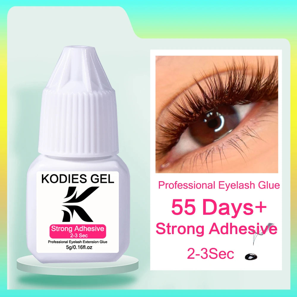 KODIES Extra Strong Eyelash Glue - 5g Waterproof Adhesive Quick Dry 05s - ZOOMNSTORE