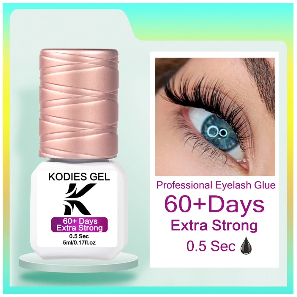 KODIES Extra Strong Eyelash Glue - 5g Waterproof Adhesive Quick Dry 05s - ZOOMNSTORE