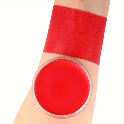 Black White Red Face Body Paint Adult Oil Body Paint Set FX Clown Vampire Skeleton Role Play Halloween Makeup with 6 Brushes - ZOOMNSTORE