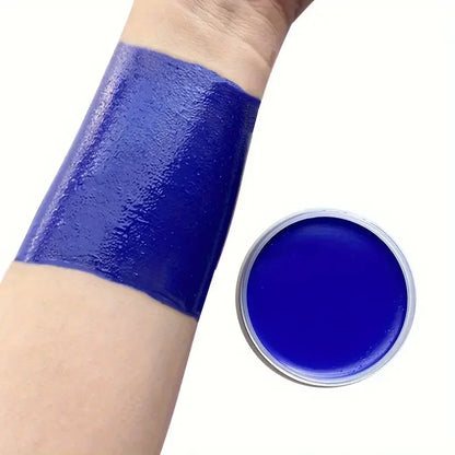 Black White Red Face Body Paint Adult Oil Body Paint Set FX Clown Vampire Skeleton Role Play Halloween Makeup with 6 Brushes - ZOOMNSTORE