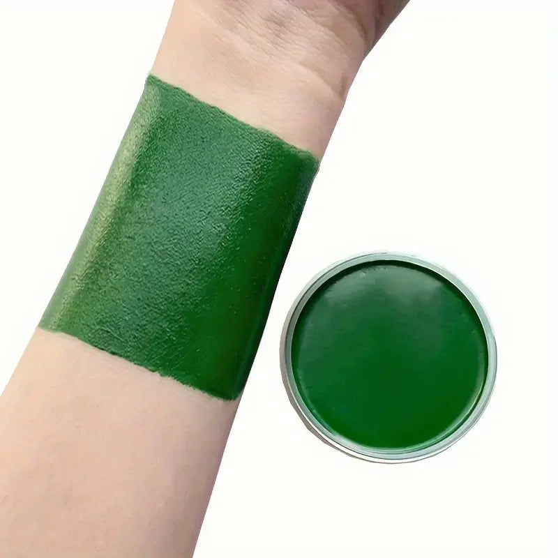 Black White Red Face Body Paint Adult Oil Body Paint Set FX Clown Vampire Skeleton Role Play Halloween Makeup with 6 Brushes - ZOOMNSTORE