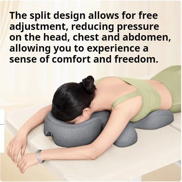 Face Down Pillow | Prone Pillow Memory Foam Ergonomic Massage Headrest for Comfort - ZOOMNSTORE