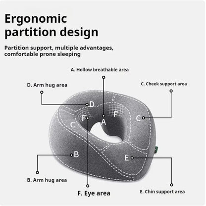 Face Down Pillow | Prone Pillow Memory Foam Ergonomic Massage Headrest for Comfort - ZOOMNSTORE