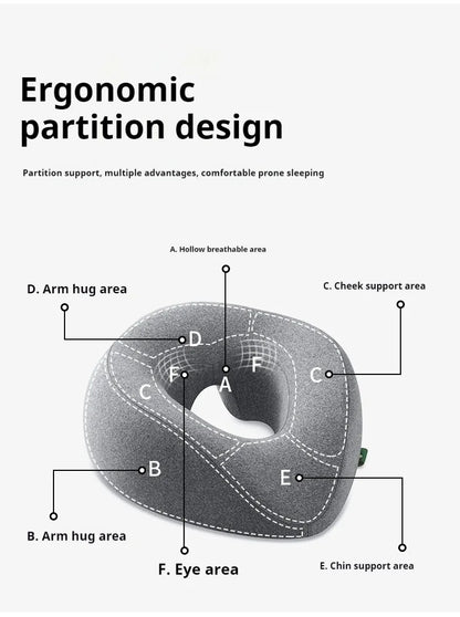 Face Down Pillow | Prone Pillow Memory Foam Ergonomic Massage Headrest for Comfort - ZOOMNSTORE