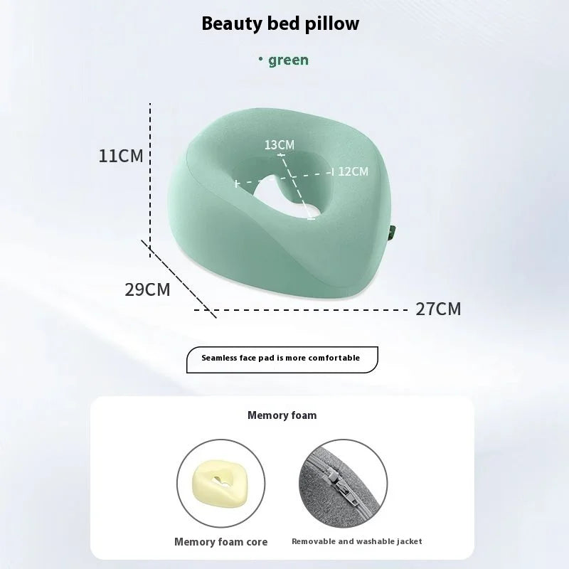 Face Down Pillow | Prone Pillow Memory Foam Ergonomic Massage Headrest for Comfort - ZOOMNSTORE