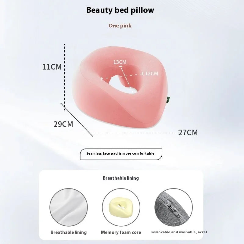 Face Down Pillow | Prone Pillow Memory Foam Ergonomic Massage Headrest for Comfort - ZOOMNSTORE