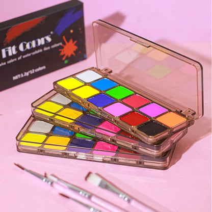 Face Paint Palette Non Toxic Safe Halloween Black White Facial Body Painted Paste Children's Face Paints Makeup Set Beauty Tool - ZOOMNSTORE