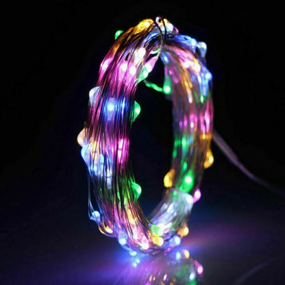 Fairy Light String - LED Copper Wire Battery Powered for Bedroom Garden Party Wedding Decoration 123510M - ZOOMNSTORE