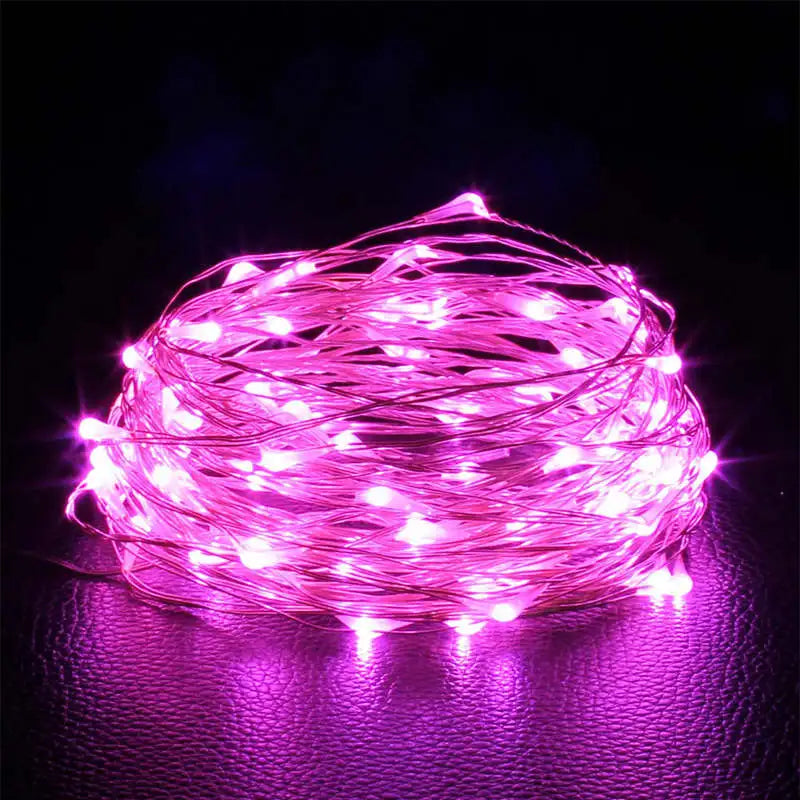 Fairy Light String - LED Copper Wire Battery Powered for Bedroom Garden Party Wedding Decoration 123510M - ZOOMNSTORE