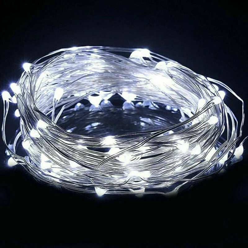 Fairy Light String - LED Copper Wire Battery Powered for Bedroom Garden Party Wedding Decoration 123510M - ZOOMNSTORE