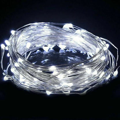 Fairy Light String - LED Copper Wire Battery Powered for Bedroom Garden Party Wedding Decoration 123510M - ZOOMNSTORE