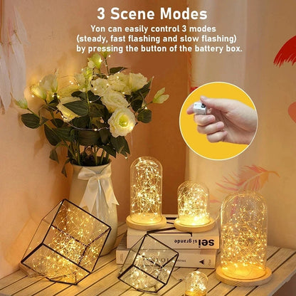 Fairy Lights String - Battery Operated Home Decor for Christmas Weddings and New Year - ZOOMNSTORE