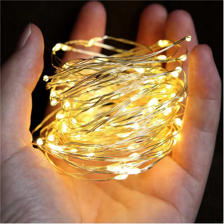 Fairy Lights String - Battery Operated Home Decor for Christmas Weddings and New Year - ZOOMNSTORE