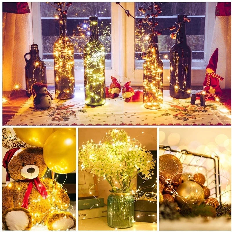 Fairy Lights String - Battery Operated Home Decor for Christmas Weddings and New Year - ZOOMNSTORE